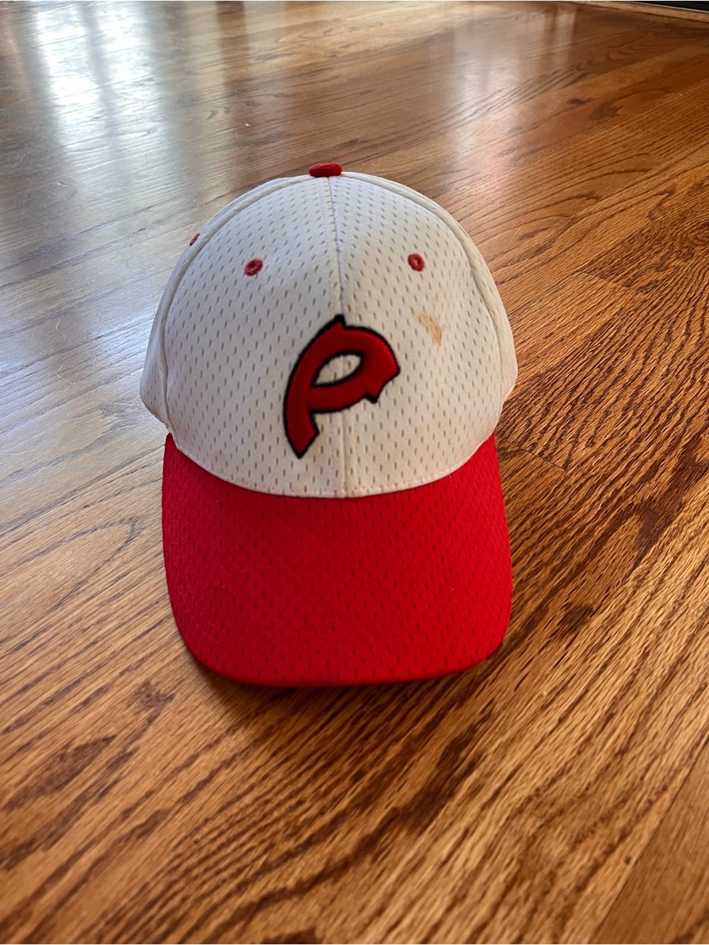 Pekin Dragons - Red and White Baseball Cap with Team Logo - fitted 7 1/8